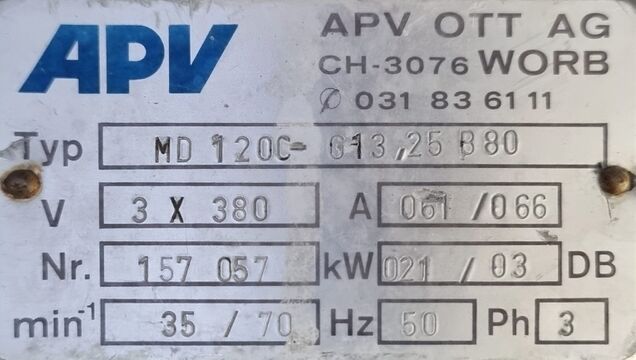 Pasteur-Mehrzweckerhitzer APV 150l