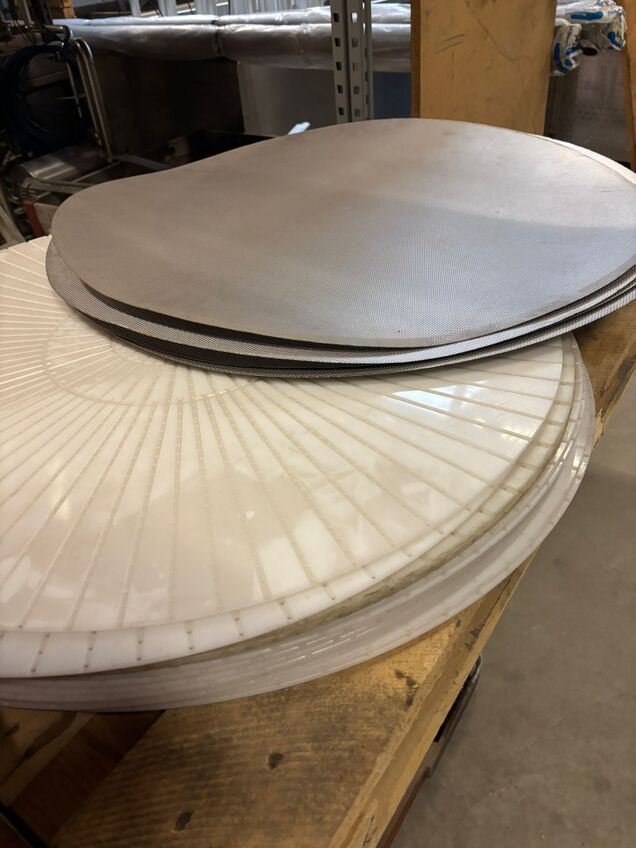 Entsirter Ø: 800mm und Siebdeckel Ø: 820mm
